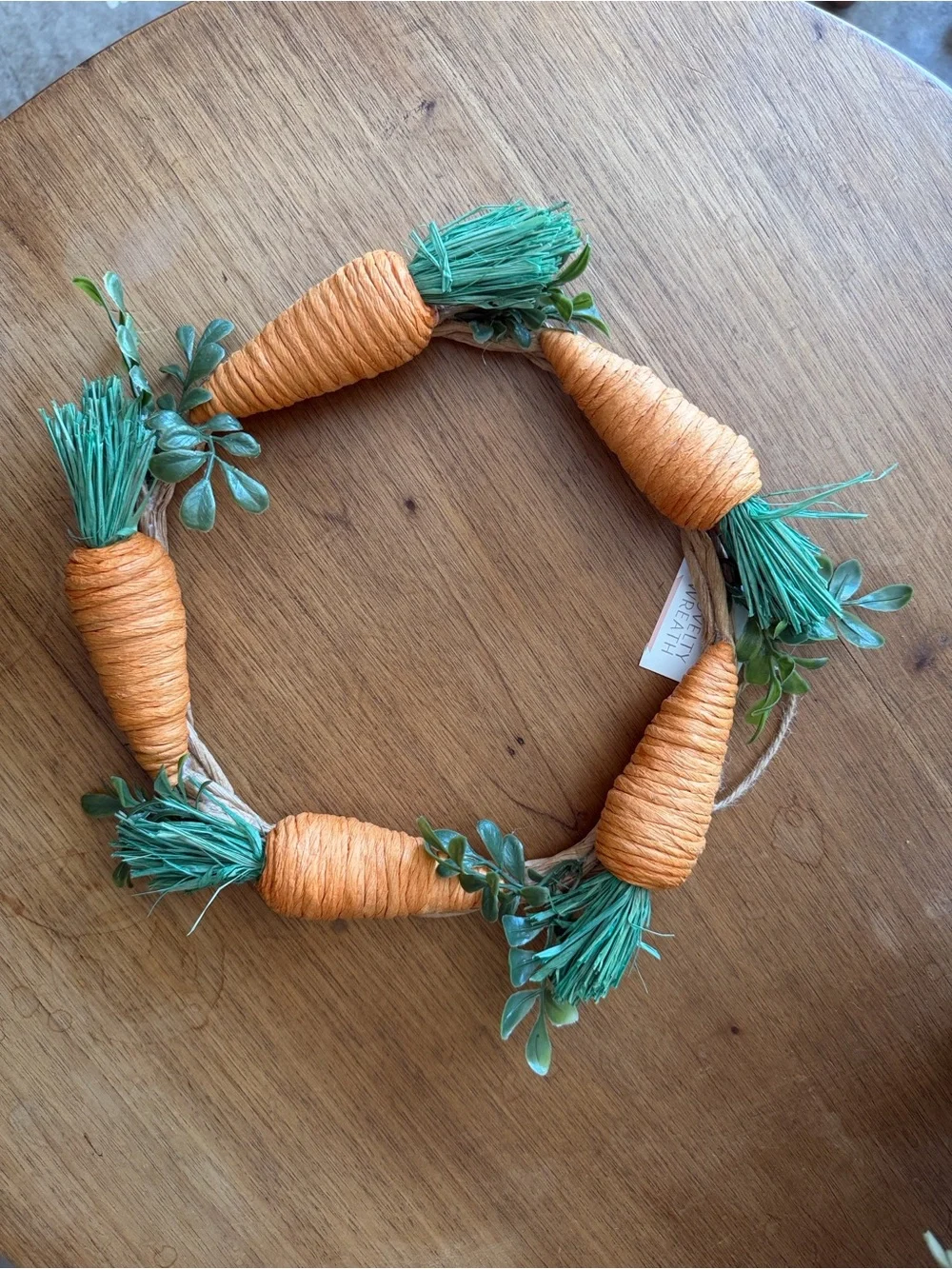 Target Orange and Green Carrot Wreath